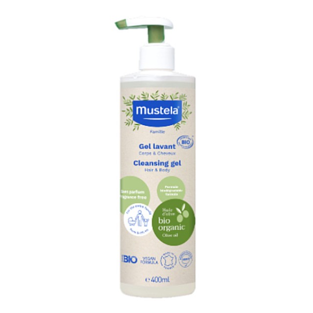 Mustela Bio Cleansing Gel Hair & Body 400ml