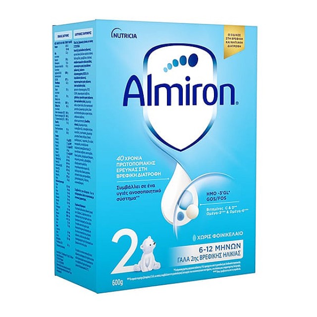 Nutricia Almiron 2 Γάλα σε Σκόνη 6-12m 600g