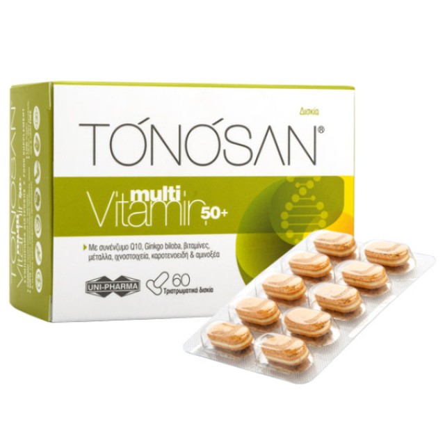 Uni-Pharma Tonosan Multivitamin 50+ 60 tablets