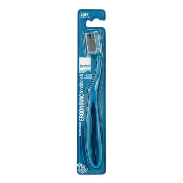 Intermed Professional Ergonomic Toothbrush Soft Blue 1 τεμάχιο