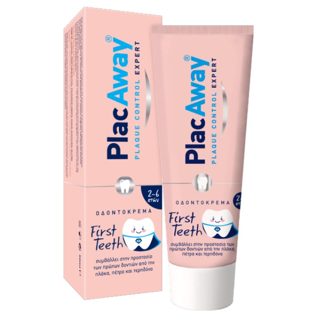 PlacAway First Teeth Toothpaste with Vanilla Flavor for 2+ years 50ml