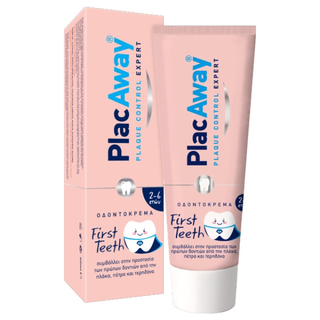 PlacAway Οδοντόκρεμα First Teeth με Γεύση Βανίλια για 2+ χρονών 50ml