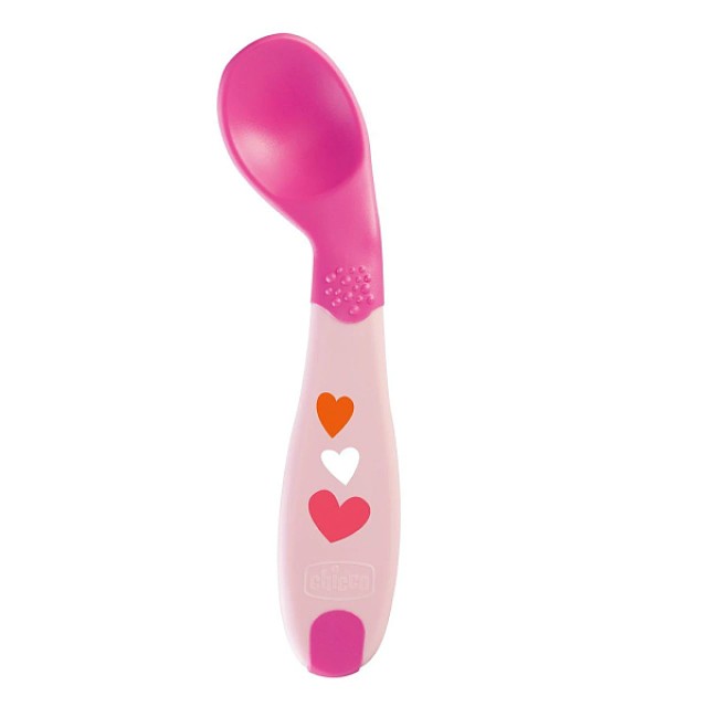 Chicco Silicone Spoon Beginning Pink 8m+