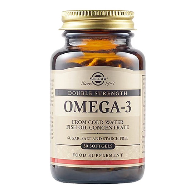 Solgar Double Strength Omega-3 30 μαλακές κάψουλες