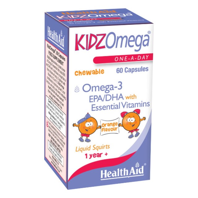 Health Aid Kidz Omega Chewable 60 μασώμενες κάψουλες