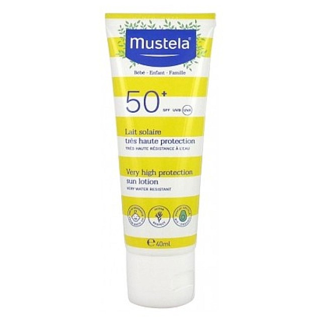 Mustela Αντηλιακό Σώματος & Προσώπου Πολύ Υψηλής Προστασίας SPF50 40ml