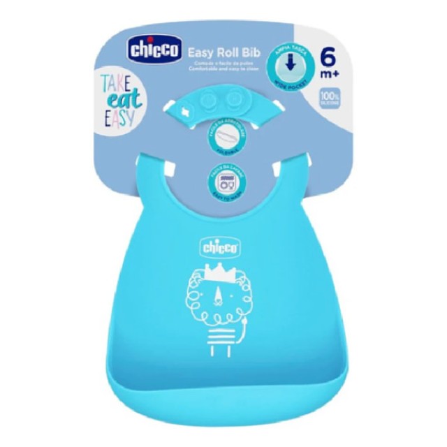 Chicco Τραχηλιά Σιλοκόνης Σιέλ 6m+ 1 τεμάχιο