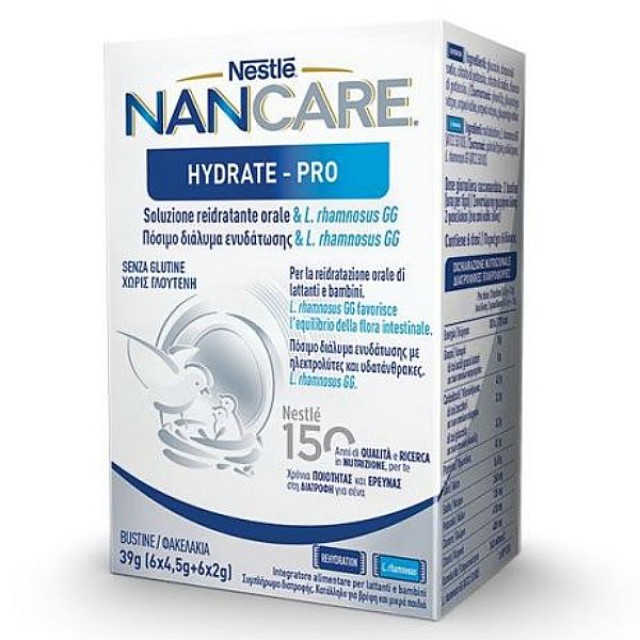 Nestle Nancare Hydrate-Pro sachets 6x4.5g & 6x2g