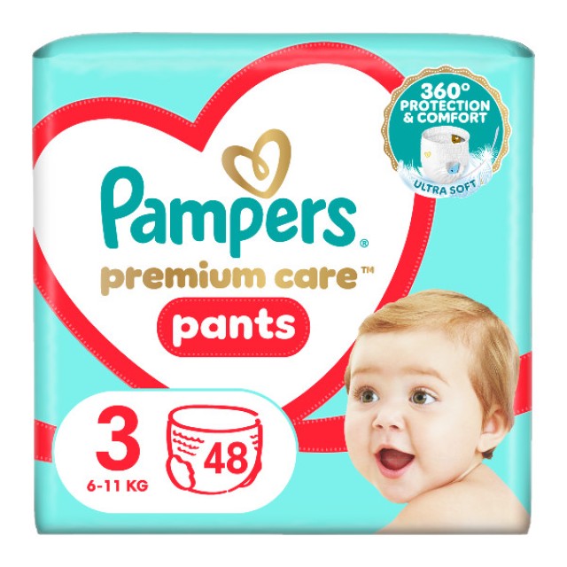 Pampers Premium Care Pants No. 3 (6-11 kg) 48 τεμάχια