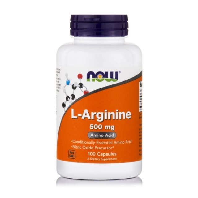 Now Foods L-Arginine 500mg 100 κάψουλες