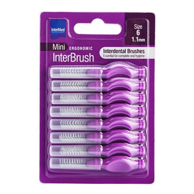 Intermed Ergonomic InterBrush Mini Size 6 1.1mm 8 τεμάχια