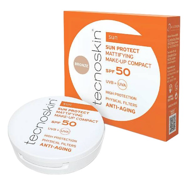 Tecnoskin Sun Protect Mattifying Make-Up Compact SPF50 Bronze 10g