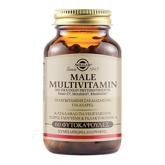 Solgar Male Multivitamin 60 φυτοκάψουλες