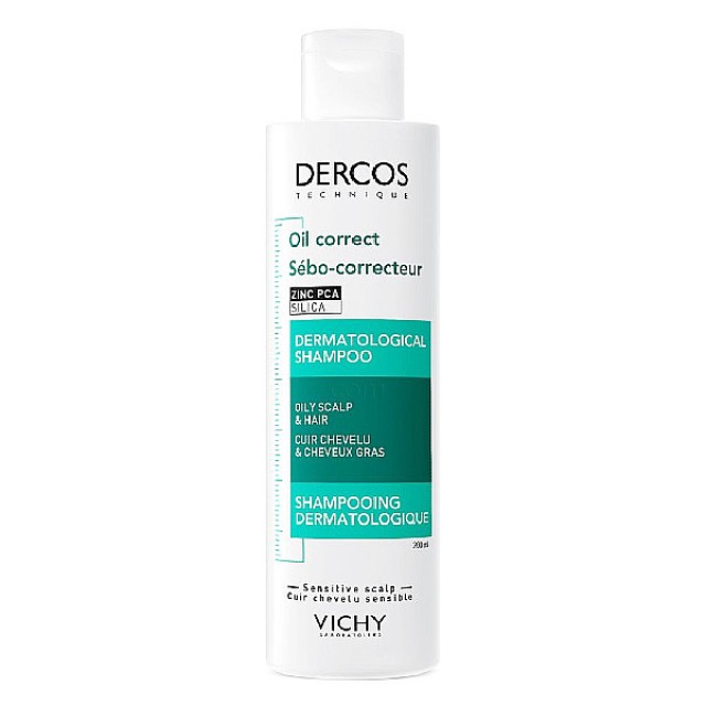 Vichy Dercos Oil Correct Shampoo for Oily Hair 200ml