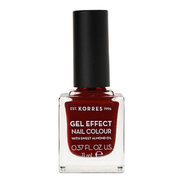 Korres Gel Effect Nail Colour 59 Wine Red 11ml