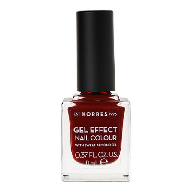 Korres Gel Effect Βερνίκι Νυχιών 59 Wine Red 11ml