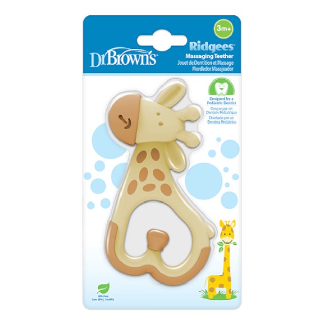Dr. Brown's Silicone Teether 3m+ Giraffe 1 τεμάχιο