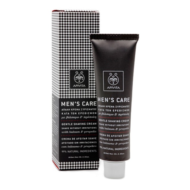 Apivita Men's Care Gentle Shaving Cream 100ml