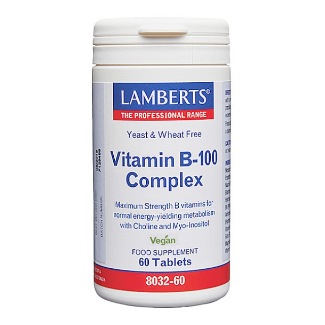 Lamberts Vitamin B-100 Complex 60 ταμπλέτες