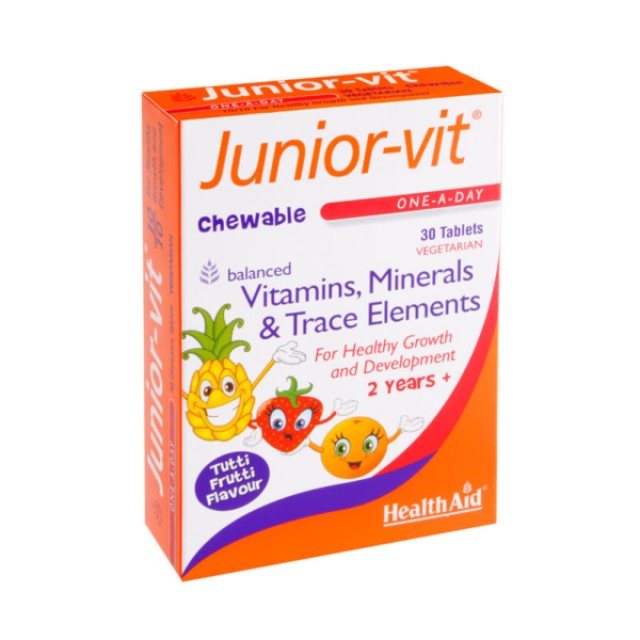 Health Aid Junior-Vit 30 ταμπλέτες