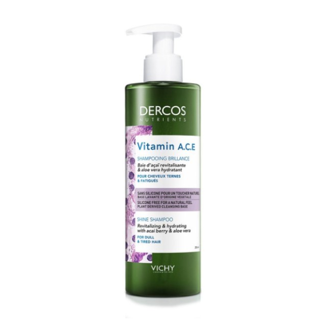 Vichy Dercos Nutrients Vitamin ACE Shampoo For Dull Hair 250ml