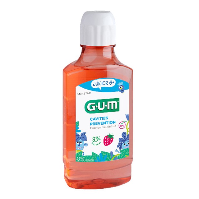Gum Junior Στοματικό Διάλυμα γεύση Φράουλα 300ml