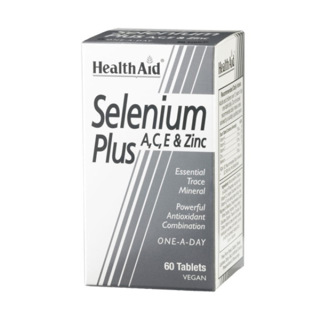 Health Aid Selenium Plus A, C, E & Zinc 60 tablets