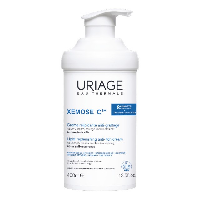 Uriage Xemose C8+ Lipid-Replenishing Anti-Itch Cream 400ml