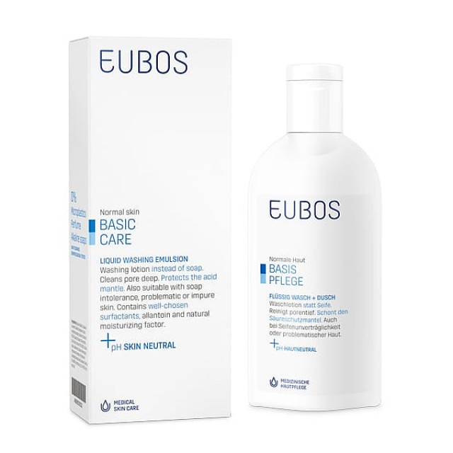 Eubos Basic Care Blue Liquid Washing Emulsion 200ml