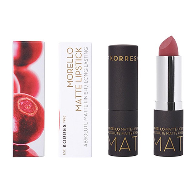 Korres Morello Matte Lipstick 23 Natural Purple 3,5g