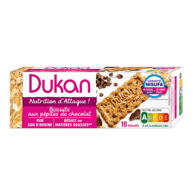Dukan Oat Cookies with Chocolate Pieces 225g