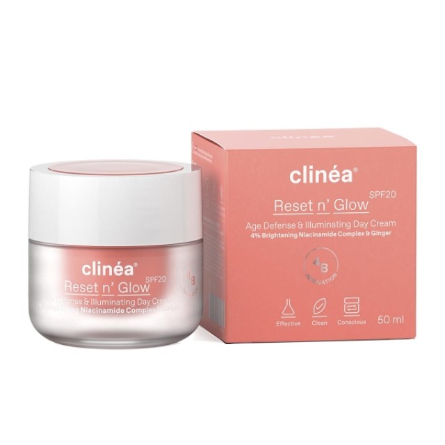 Clinea Reset n' Glow SPF20 Anti-Aging & Glow Day Cream 50ml