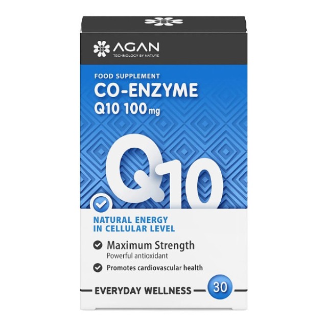 Agan Co-Enzyme Q10 100mg 30 φυτικές κάψουλες