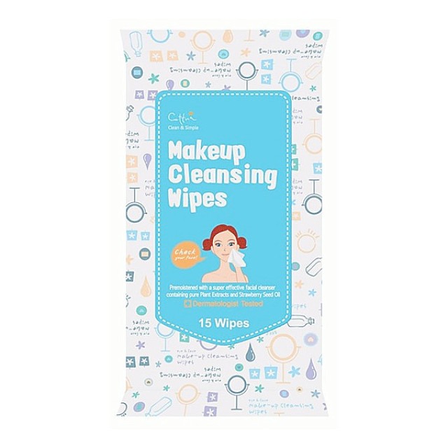 Cettua Clean & Simple Make Up Cleansing Wipe 15 pieces
