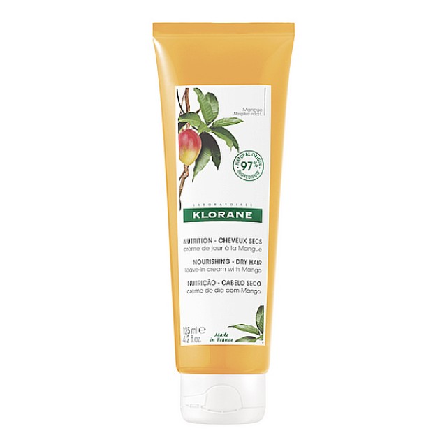 Klorane Mangue Nourishing and Reconstructing Hair Day Cream with BIO Mango butter 125ml