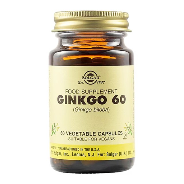 Solgar Ginkgo 60 φυτοκάψουλες
