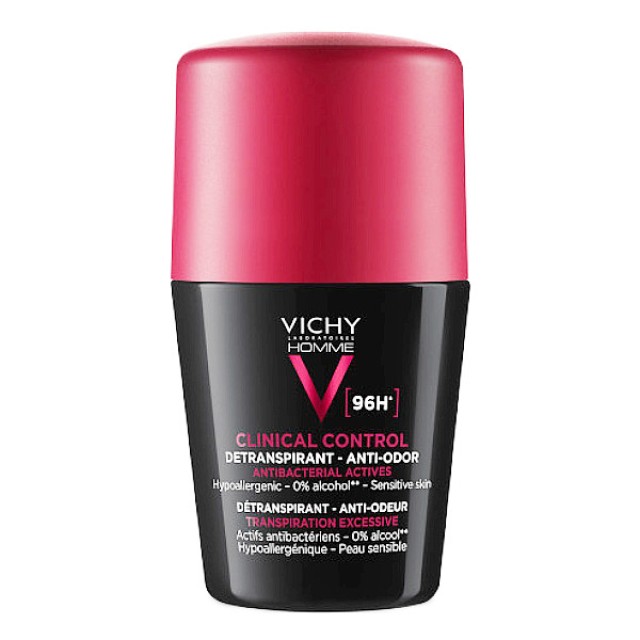 Vichy 96h Clinical Control for Men Deodorant Roll-On 50ml