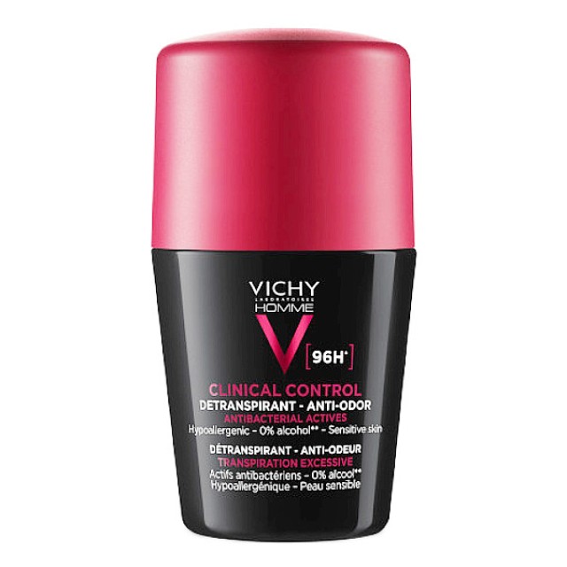 Vichy Homme 96h Clinical Control Deodorant Roll-On 50ml