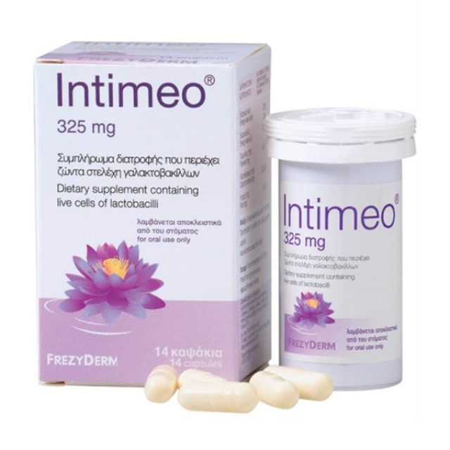 Frezyderm Intimeo Nutritional Supplement With Live Lactobacillus Strains 325mg 14 capsules