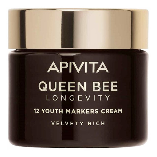 Apivita Queen Bee Longevity 12 Youth Markers Cream Velvety Rich 50ml