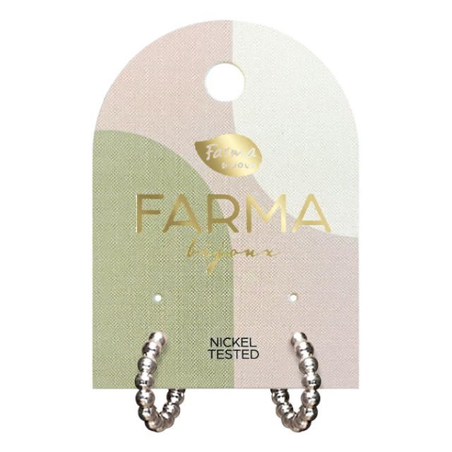 Farma Bijoux Earrings Little Sphere Hoops 10mm
