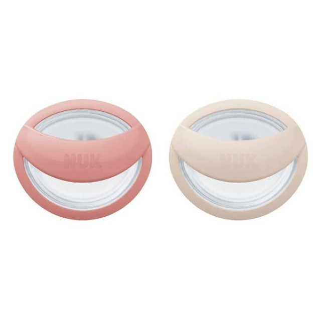 Nuk Mommy Feel Silicone Soother 0-9m Red-White 2 τεμάχια