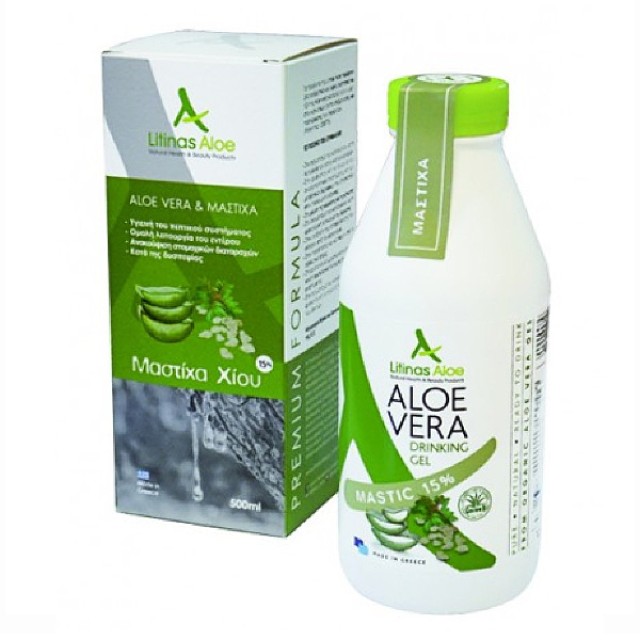 Litinas Aloe Vera Πόσιμο Βιολογικό Gel Με Μαστίχα 500ml