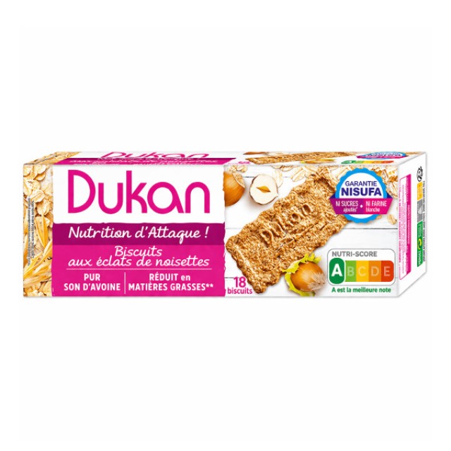 Dukan Oat Cookies with Hazelnut 225g