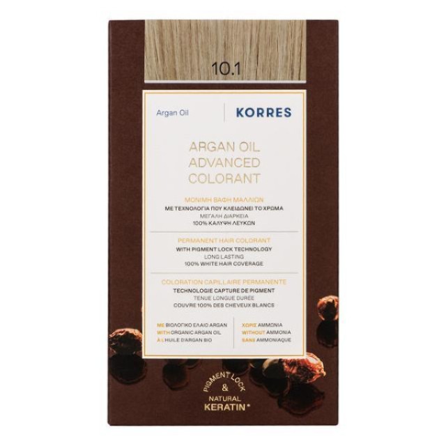 Korres Argan Oil Advanced Colorant 10.1 Platinum Ash Blonde