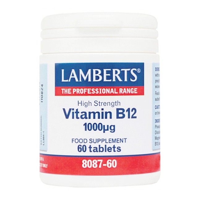 Lamberts Vitamin B12 1000μg 60 ταμπλέτες