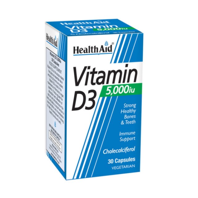 Health Aid Vitamin D3 5000iu 30 κάψουλες