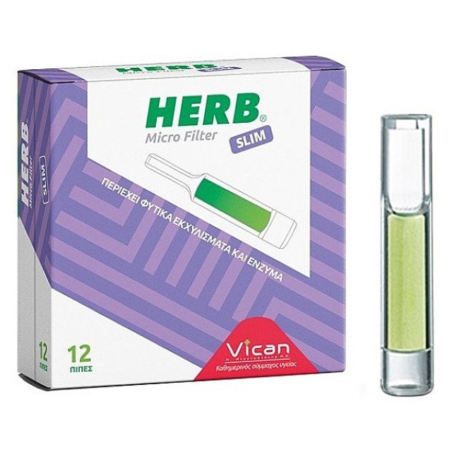Herb Micro Filter για Slim Τσιγάρο 12 τεμάχια