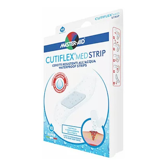 Master Aid Cutiflex Waterproof Strip  Super 86x39mm 10 τεμάχια