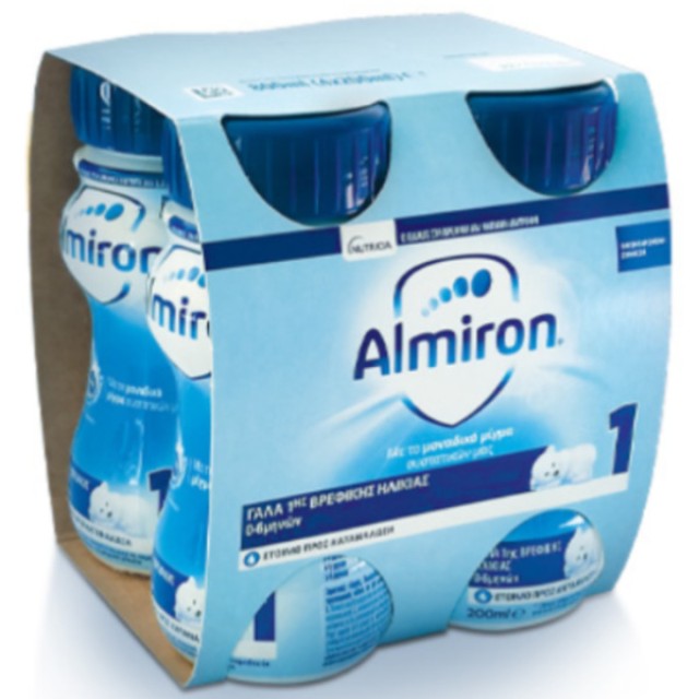 Nutricia Almiron 1 σε Υγρή Μορφή 0-6m 4x200ml